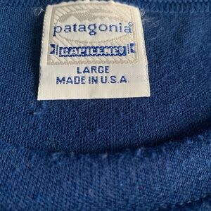 Vintage Patagonia Men's Deep Blue Long Sleeve Capilene 🇺🇸🇺🇸🇺🇸🇺🇸🇺🇸🇺🇸🇺🇸🇺🇸